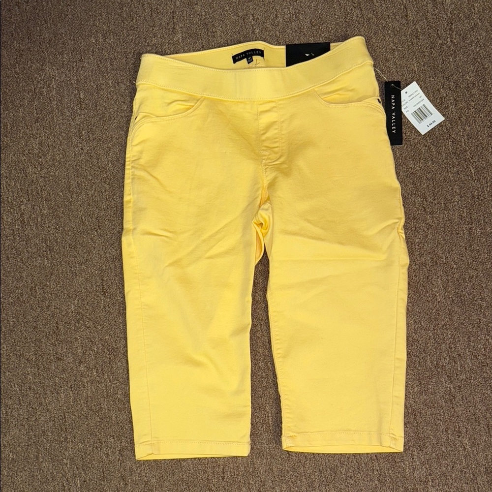 Napa Valley Yellow Knee Length Bottoms